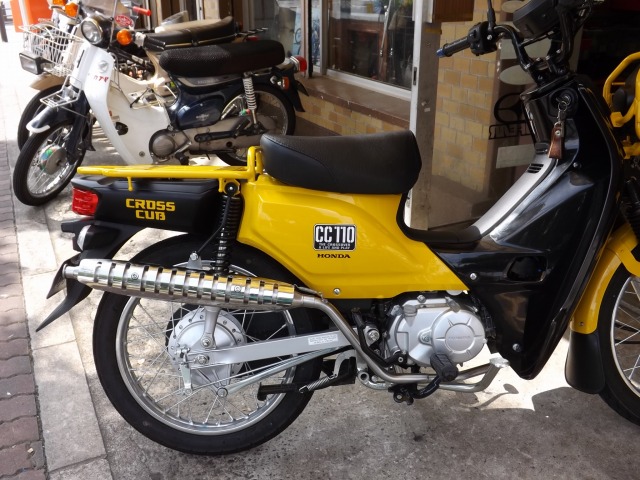 クロスカブマフラー交換 モーターヘッド サイクルショップ