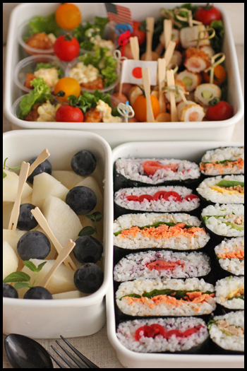 運動会のお弁当14 おにぎらずetc ビジュアル系フード 運動会のお弁当14 おにぎらずetc ビジュアル系フード