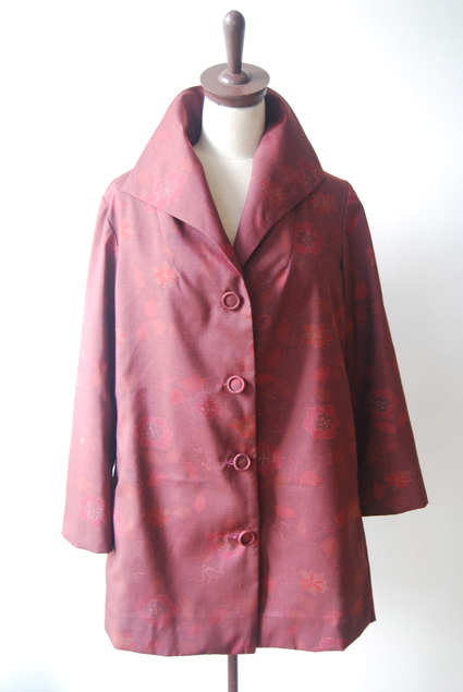 着物リメイク・染めの羽織からハーフコート : harico couture