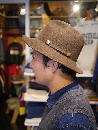 『FICOUTURE/フィクチュール』travel felt hat　フェルトハット_a0119505_1327541.jpg