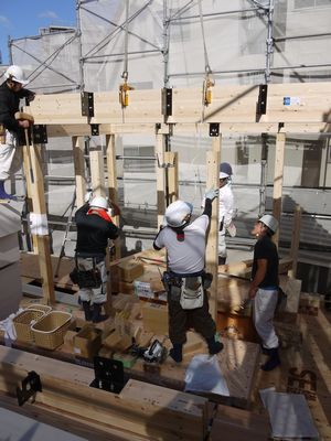 Y様邸。建て方3日目(上棟)_b0131012_15311989.jpg