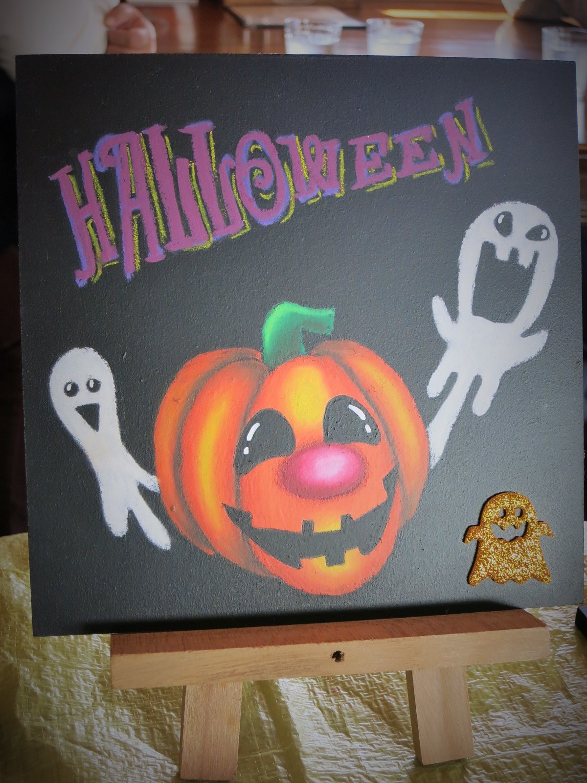ハロウィン チョークアート Paddy S Cafe ぴきょログ 軽井沢でぐーたら生活