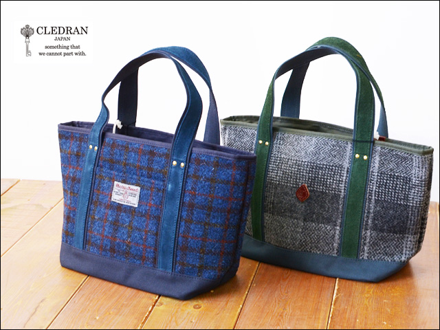 CLEDRAN [クレドラン] WOOL TOTE S [CL-2232 , 81-2623/81-2624] ハリスツイードの生地を使用 LADY\'S_f0051306_16102964.jpg