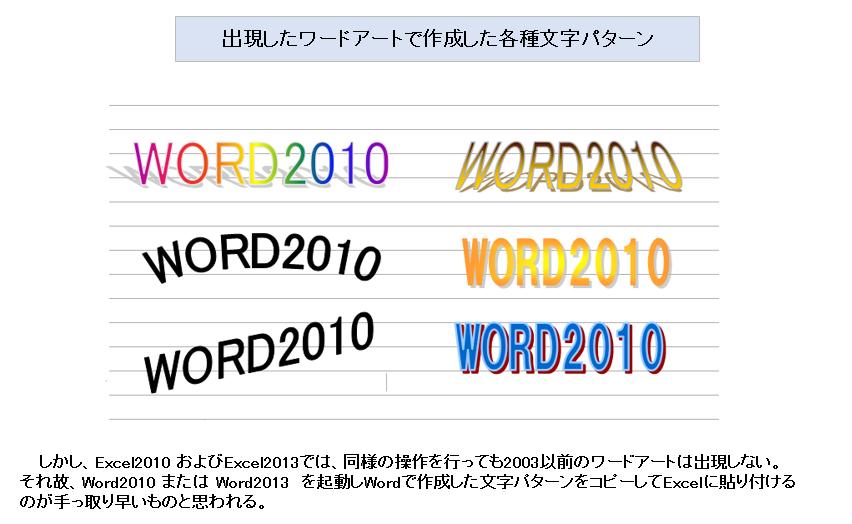 ２００７以降のワードアートについて パソコン自遊空間