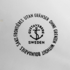 Stig Lindberg　UTAN　GRANSER（境界線のない世界）　深皿　再入荷しました_f0182951_1559657.jpg