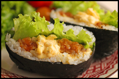 チキン南蛮でも おにぎらず ビジュアル系フード