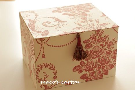 壁紙で作るカルトナージュ Atelier Maco S Carton