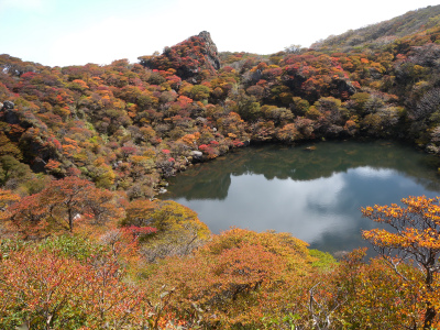 大船山　御池の紅葉は5～6分程度？　_e0272335_21571219.jpg