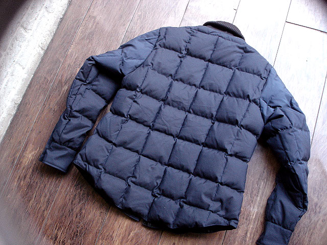 カスパール【リバーシブル】ブラック ツイード　クレセントダウンワークス　S NEW : Crescent Down Works [Rib Collar Down Shirt] & [Rib