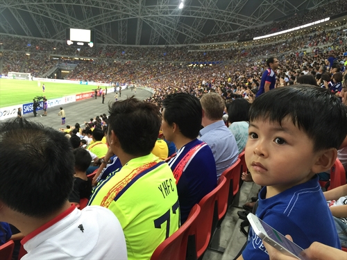 日本vsブラジル戦をシンガポールで観戦 ひゅーひゅー Yuko シンガポール