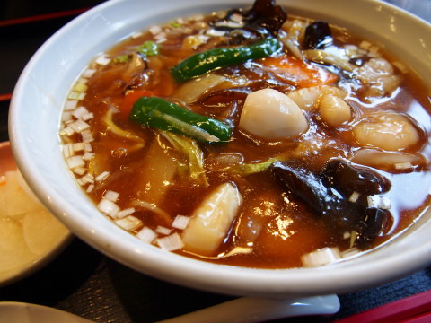 五目あんかけラーメン:中華飯店 幡龍イオンモール柏店(つがる市)_b0147224_19291510.jpg