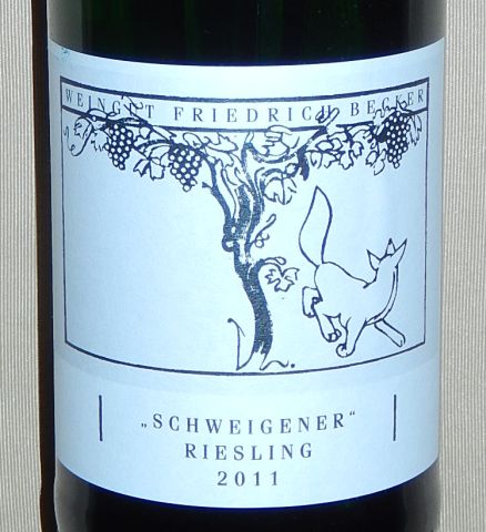 2014年9月26日（金）、「赤屋の白」（BeckerのRiesling）_d0313541_738041.jpg