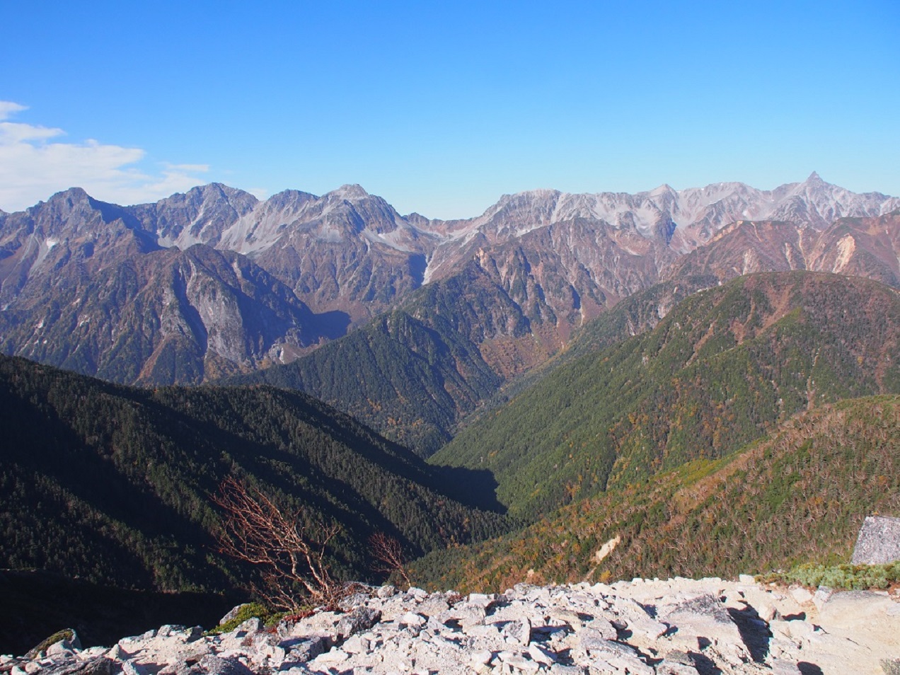 燕岳、大天井岳、常念岳、蝶ｹ岳縦走（2014.10.9～11）　③_b0335256_15545269.jpg