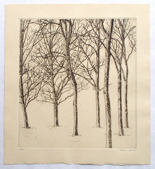 駒井哲郎の銅版画「Trees」（1958） : ガレリア・イスカ通信