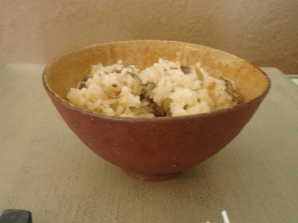 井内素さんの飯碗と焼酎カップ_b0132442_15415081.jpg