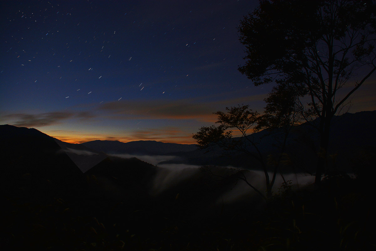 枝折峠の滝雲 写日記