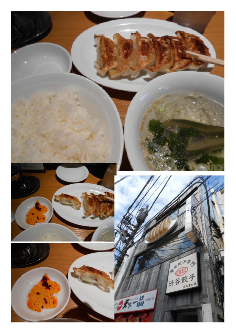 大宮西銀座入口２階にできた｢渋谷餃子｣。餃子＋スープ＋ライス＝550円_b0142232_03575757.jpg
