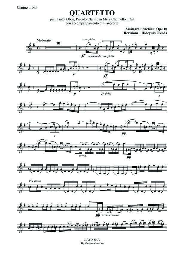 ポンキエッリ:四重奏曲_b0189423_20241091.jpg