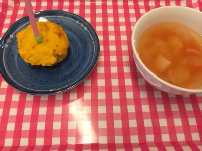 10月22日の給食。お誕生日献立でした(*^^*)_c0293682_176527.jpg