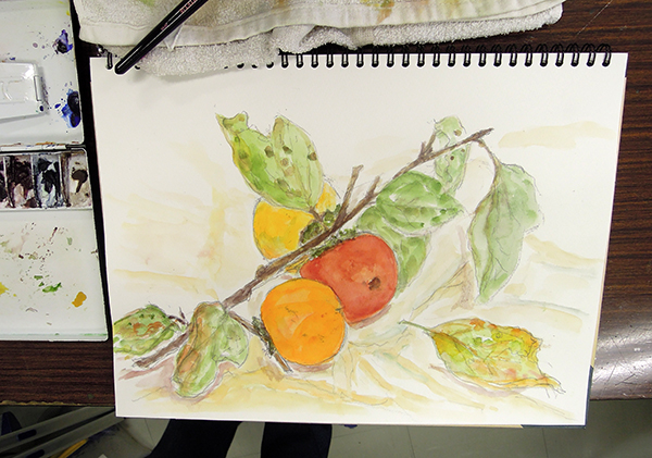 下半期10月の淡彩画講座ご紹介「果物を描く」_b0212226_15183927.jpg