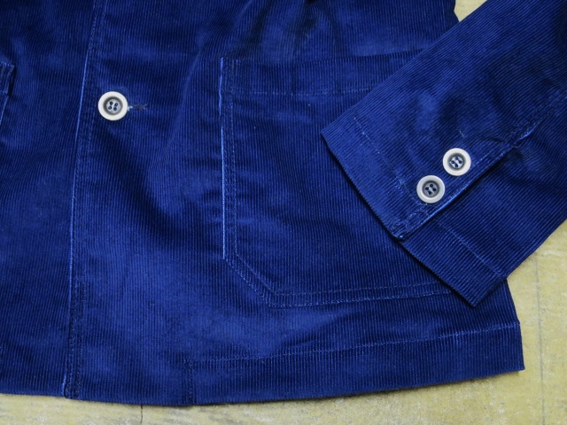SABRE ・・・ Indigo CORDUROY CoverAll JACKET! 形・色味・雰囲気・評判良し!!!_d0152280_82461.jpg