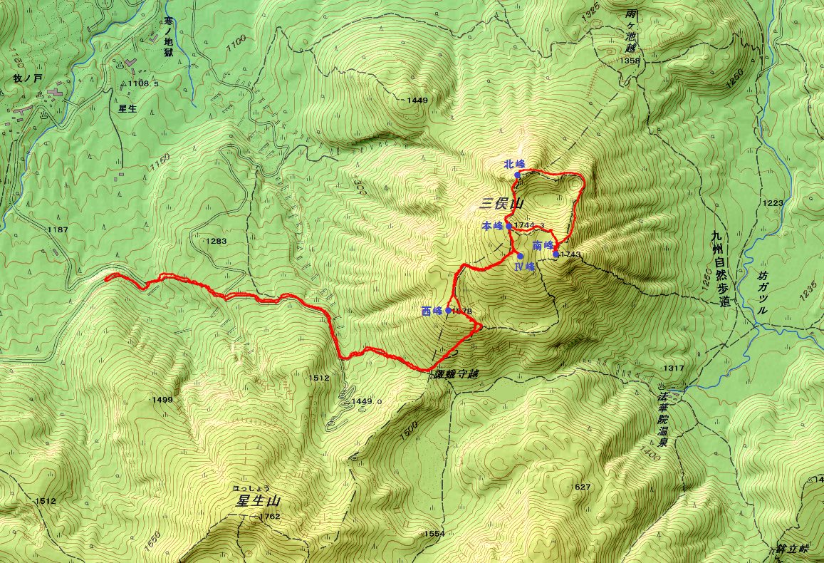 紅葉の三俣山5座を周遊　2014.10.23（木）_a0166196_2195134.jpg