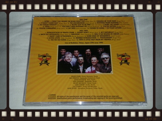 RINGO STARR & HIS ALL STARR BAND / BUDOKAN 1995 2ND NIGHT_b0042308_23281225.jpg