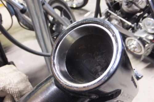 2001XL883スポーツスター カスタム フロントローダウン ホイール交換_a0257316_07205662.jpg