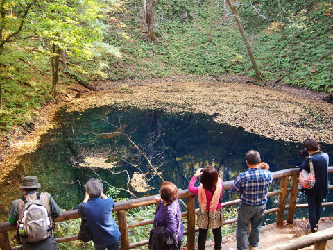 紅葉の十二湖(深浦町)*2014.10.25_b0147224_23383043.jpg