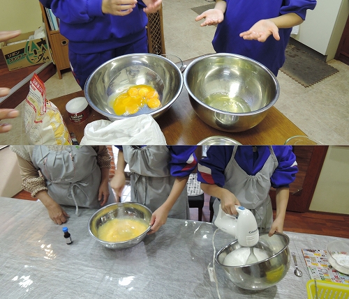 トライやる2日目♪ケーキ作り♪♪_f0223914_17385574.jpg