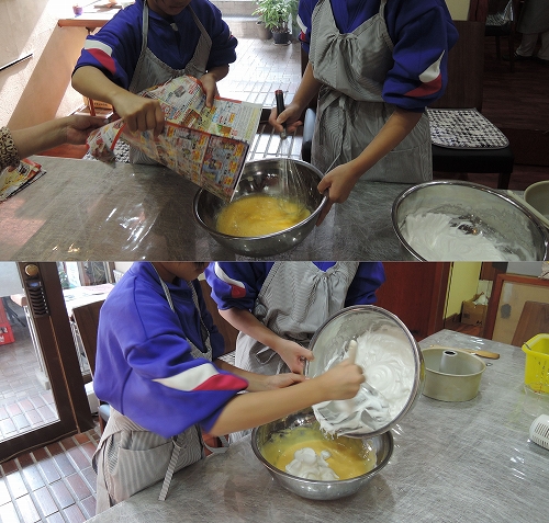 トライやる2日目♪ケーキ作り♪♪_f0223914_1739417.jpg