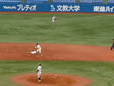 國學院大対拓殖大 10月8日 東都大学野球1部 前半_b0166128_10521126.jpg