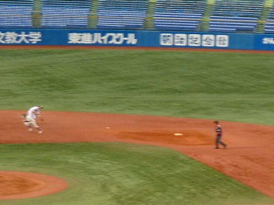 國學院大対拓殖大 10月8日 東都大学野球1部 前半_b0166128_1116494.jpg