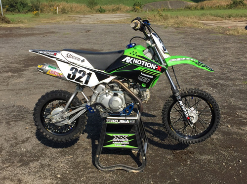 スポークラップ(スキン)装着(KLX110L/ワンテン)_a0170631_10575595.jpg