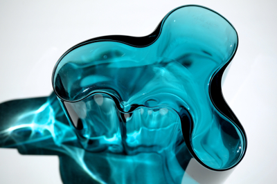 Alvar Aalto Collection -Vase 120mm petrol blue : buckの