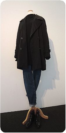 Black Knit, Dress, Shawl, Lace Up Boots ♪_c0220830_20313123.jpg