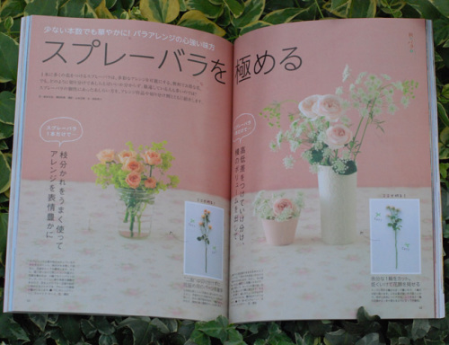 花時間automne２０１４年秋号「スプレーバラを極める」掲載いただいております_a0115684_20213481.jpg