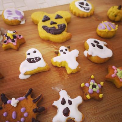 ハロウィンですから、パンプキンクッキー_c0060143_7451116.jpg