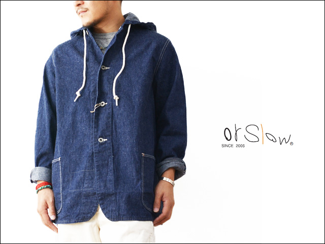 orslow denim デニムパーカーシャツ　オアスロウ