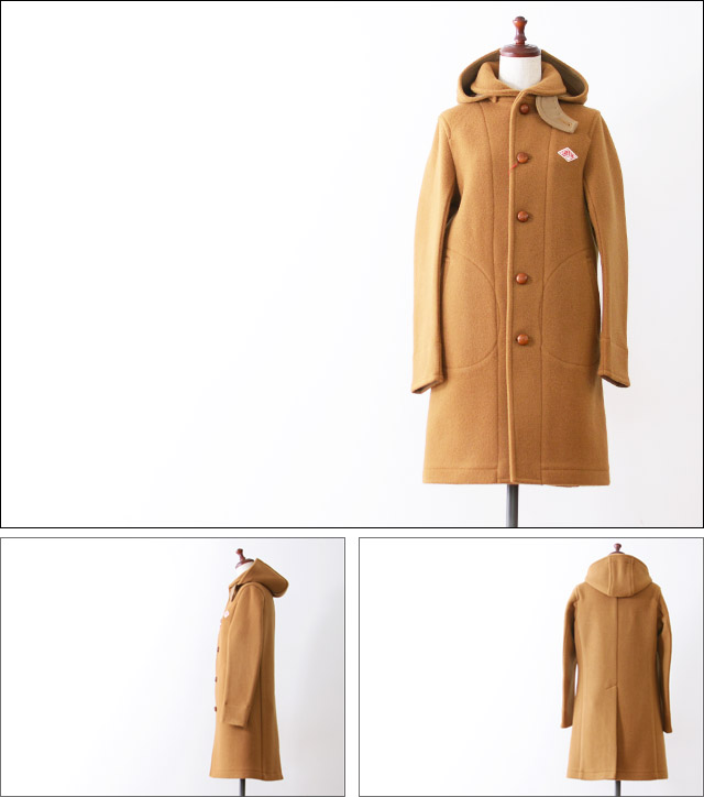 DANTON [ダントン] WOOL MOSSER フード付きロングコート [JD