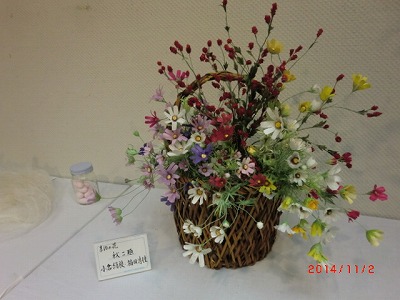 第59回調布市文化祭フラワーデザイン展　♪_a0185783_11114524.jpg