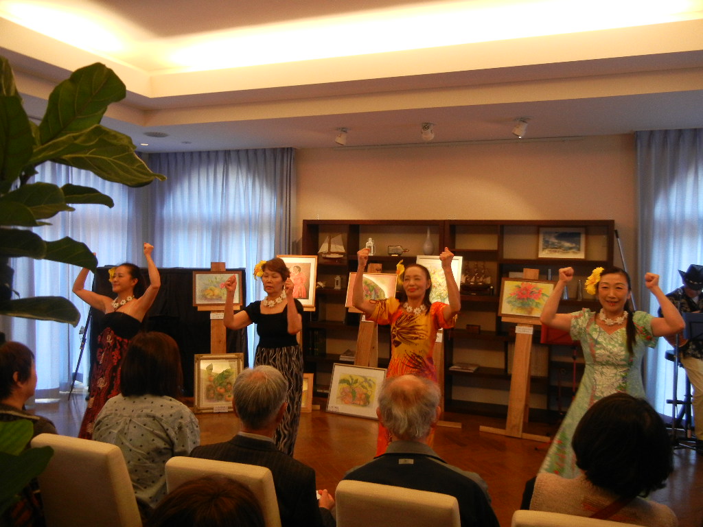 ’14,11,1(土)水彩画展とフラとウクレレの会!_f0060461_10561343.jpg