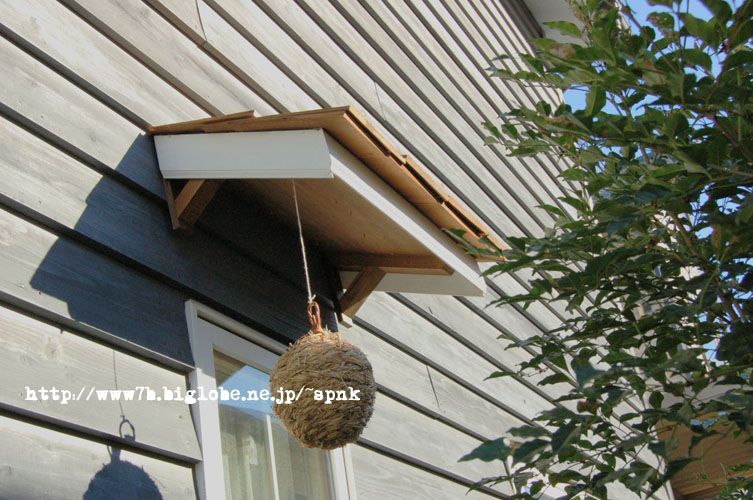 木工ランドのシダーシェイクで窓の庇DIY！_c0224982_1055679.jpg