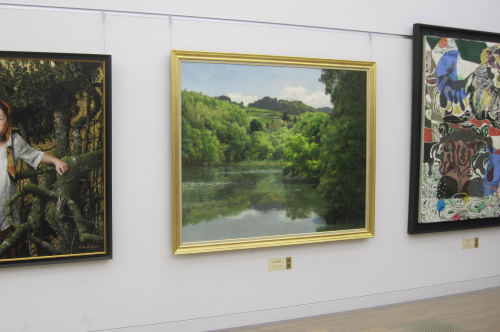 西房浩二 油絵 油彩画 F6 日展審査員 特選
