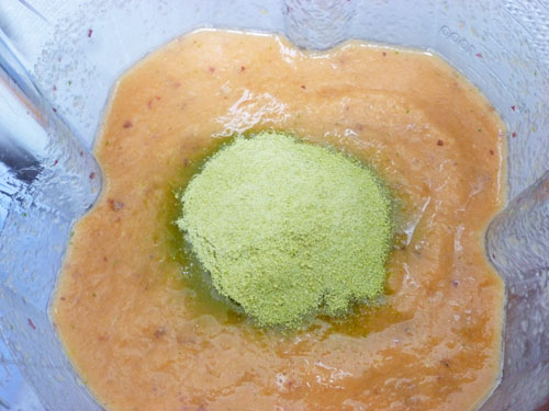 にんじんと緑茶のスムージー_c0152767_21173462.jpg