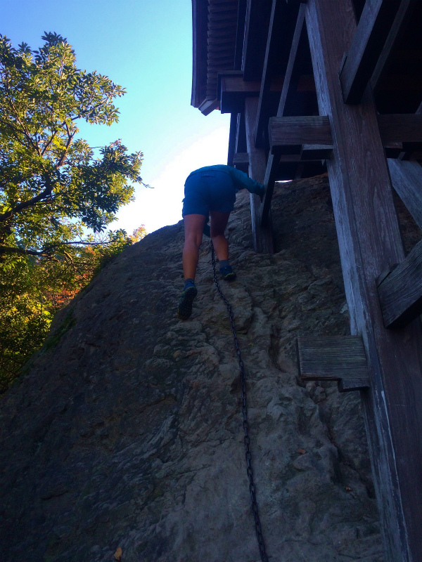 鳥取県 Mountain Running & Body Surfin\' Trip Day.2 三徳山投入堂 Mountain Running 2014/11/04-05 _b0220886_19482311.jpg