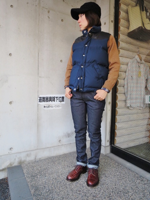 たまに間違いは在るわな。。。By Crescent Down Works フル別注DOWN VEST!♪!_d0152280_21324582.jpg