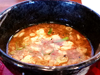 麺や@米子 ★☆ (バジルつけ麺・11月限定)_f0080612_21353061.jpg