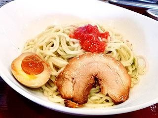 麺や@米子 ★☆ (バジルつけ麺・11月限定)_f0080612_2135343.jpg
