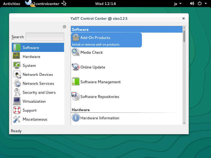 openSUSE 13.2 インプレッション SLES12 との違い_a0056607_1474519.jpg